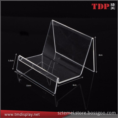 clear acrylic wallet display stand